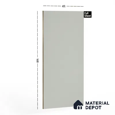Grey Solid Colors Look 1058 UHG 8 ft x 4 ft High Gloss Finish Decorative Laminate - 1 mm | Suitable for Living Room, Kitchen, Office