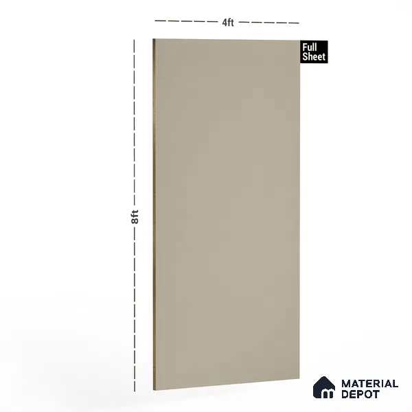 Almond Solid Colors Look HGL 3867 8 ft x 4 ft High Gloss Finish Decorative Laminate - 1 mm | Suitable for TV Unit, Kitchen Cabinet, Wardrobe