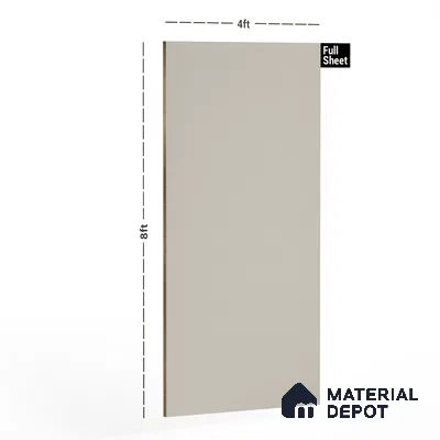 Light Cream Solid Colors Look LM 01944 8 ft x 4 ft Glossy Finish Decorative Laminate - 1 mm | Suitable for Living Room, Kitchen, Office
