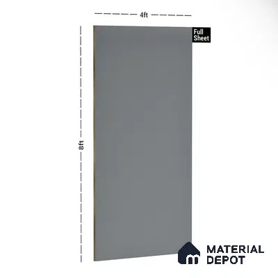 Blue Solid Colors look 2B4705 A 155 Sky Fog 8 ft x 4 ft Matte Finish Decorative Laminate - 1 mm | Suitable for Living Room, Kitchen, Office | Matching Edgeband 1047 from Square 1