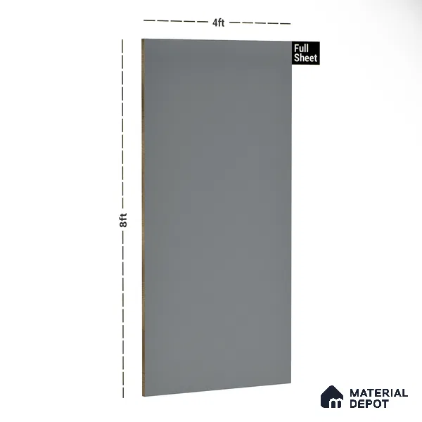 Blue Solid Colors look 2B4705 A 155 Sky Fog 8 ft x 4 ft Matte Finish Decorative Laminate - 1 mm | Suitable for Living Room, Kitchen, Office | Matching Edgeband 1047 from Square 1
