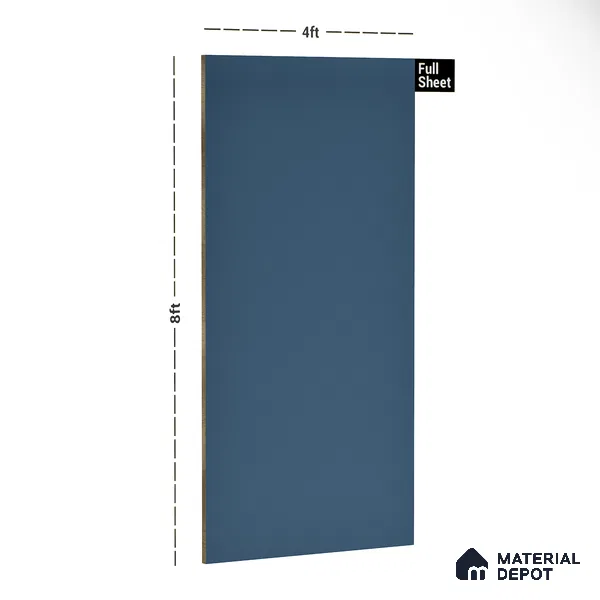Burnt Sienna Fluted Solid Color Look FLT 3874 8 ft x 4 ft Matt Flute Finish Decorative Laminate - 1 mm | Suitable for TV Unit, Kitchen Cabinet, Wardrobe