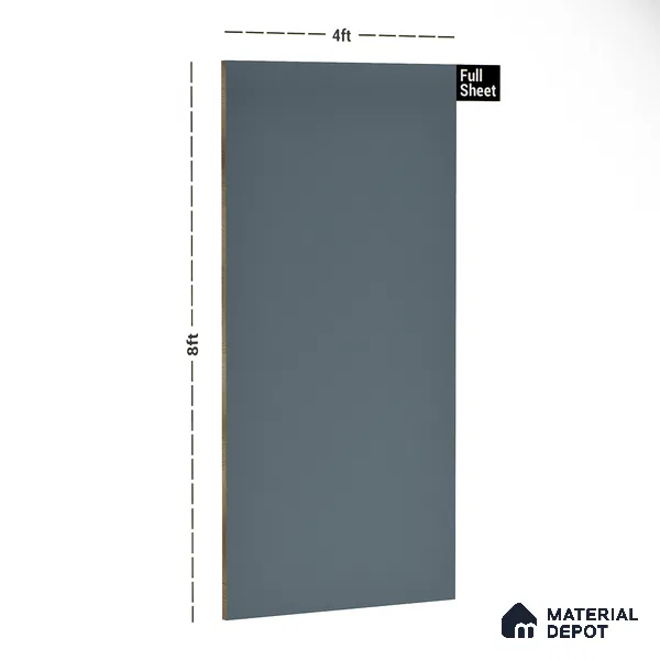 LM 21062 C Aqua Sliky Matte Finish 8 ft x 4 ft Decorative Laminate - 1 mm | Suitable for Living Room, Kitchen, Office