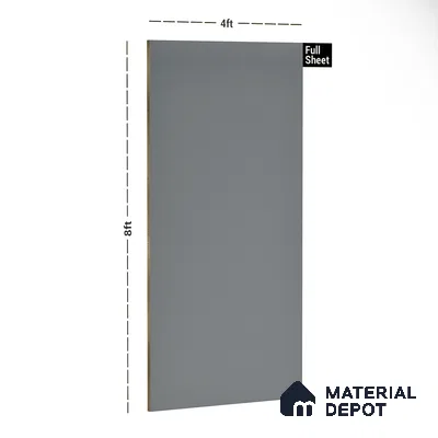 169 HG Smoke Grey 8 ft x 4 ft High Gloss Plain Color Finish Laminate - 1 mm | Suitable for Living Room, Kitchen, Office