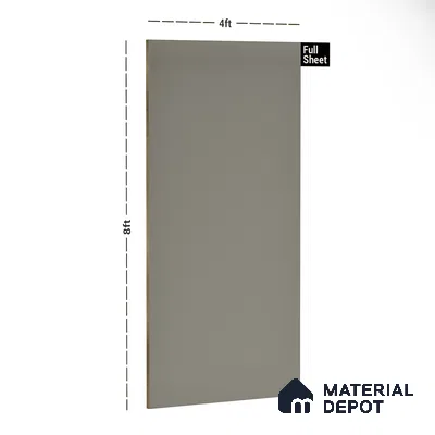 180 HG Cool Earth 8 ft x 4 ft High Gloss Plain Color Finish Laminate - 1 mm | Suitable for Living Room, Kitchen, Office