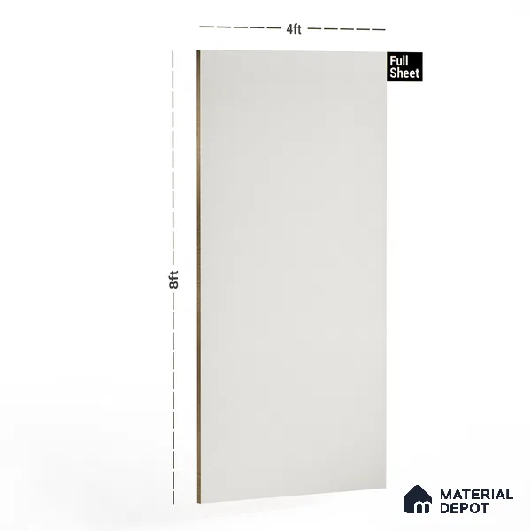 102 HG Titana weiss 8 ft x 4 ft  Finish Laminate - 1 mm | Suitable for Living Room, Kitchen, Office
