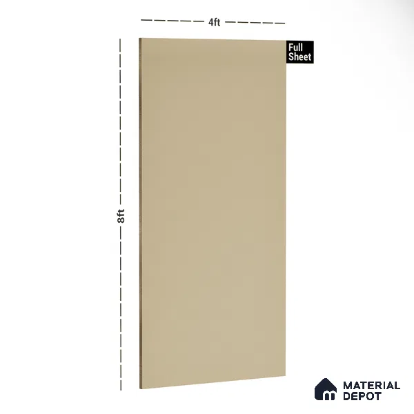 173 SF Tobacco 8 ft x 4 ft Plain Color Suede Finish Laminate - 1 mm | Suitable for Living Room, Kitchen, Office