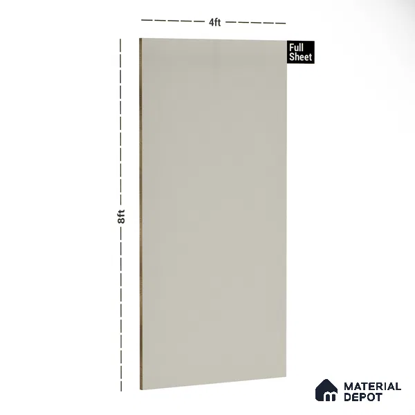 Blue Solid Colors look 2B4705 A 155 Sky Fog 8 ft x 4 ft Matte Finish Decorative Laminate - 1 mm | Suitable for Living Room, Kitchen, Office | Matching Edgeband 1047 from Square 1