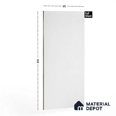 LM 18427 Ice Berg 8 ft x 4 ft Matte Finish Anti Fingerprint Decorative Thermo Laminate - 1 mm | Suitable for Living Room, Kitchen, Office | Matching Edgeband EB 392 FM