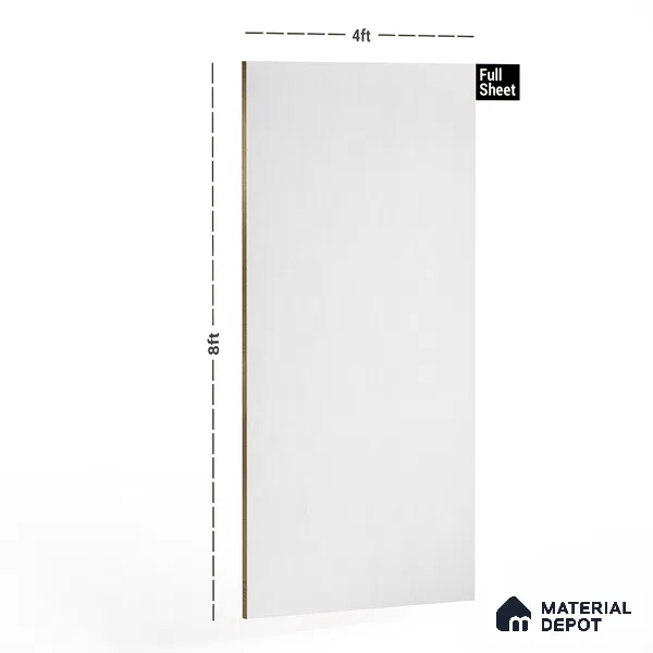 LM 18427 Ice Berg 8 ft x 4 ft Matte Finish Anti Fingerprint Decorative Thermo Laminate - 1 mm | Suitable for Living Room, Kitchen, Office | Matching Edgeband EB 392 FM