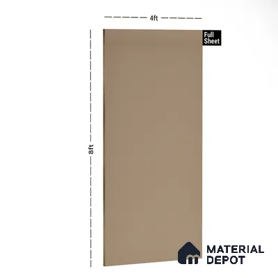 SA 108 Toffee Brown 8 ft x 4 ft High Gloss Finish 6H Anti Scratch Acrylic Laminate - 1.5 mm