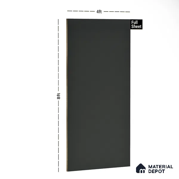 SA 119 High Grey 8 ft x 4 ft High Gloss Finish 6H Anti Scratch Acrylic Laminate - 1.5 mm