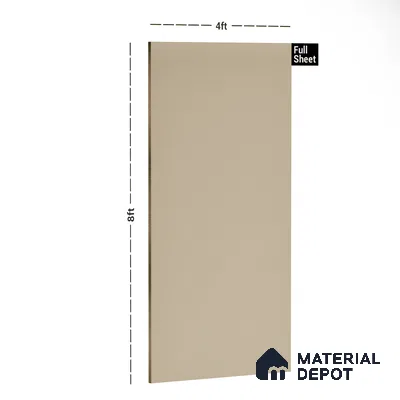 SA 208 Tender Brown 8 ft x 4 ft Metallic Finish 6H Anti Scratch Acrylic Laminate - 1.5 mm