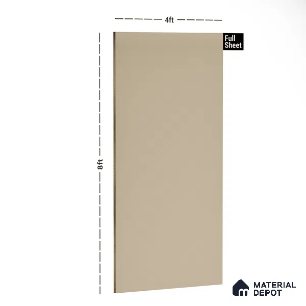 SA 208 Tender Brown 8 ft x 4 ft Metallic Finish 6H Anti Scratch Acrylic Laminate - 1.5 mm