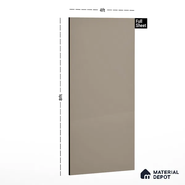 Red Solid Colors look LM 23960 Desert Tan 8 ft x 4 ft Matte Finish Decorative Laminate - 1 mm | Suitable for Living Room, Kitchen, Office