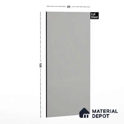 Light Grey Solid Colors Look SMT 920 8 ft x 4 ft Super Matte Finish Decorative Laminate - 1 mm | Suitable for Living Room, Kitchen, Office
