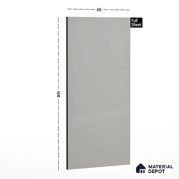 Light Grey Solid Colors Look SMT 920 8 ft x 4 ft Super Matte Finish Decorative Laminate - 1 mm | Suitable for Living Room, Kitchen, Office