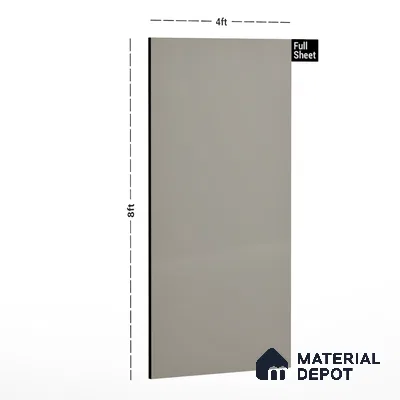Blue Solid Colors Look Crystal 1184 8 ft x 4 ft High Gloss Finish Decorative Laminate - 1.25 mm | Suitable for Living Room, Kitchen, Office