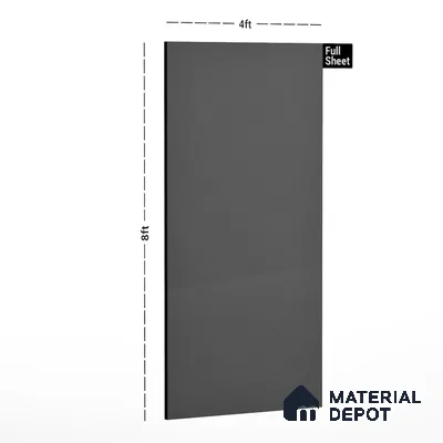 Brown Solid Colors Look 1328 PHG 8 ft x 4 ft High Gloss Finish Decorative Laminate - 1 mm | Suitable for Living Room, Kitchen, Office