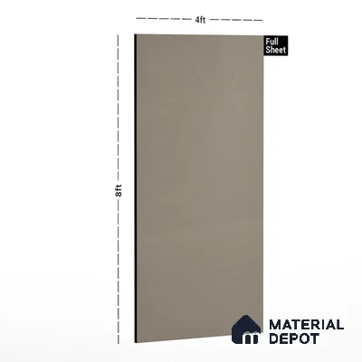 Grey Solid Colors Look AS 322 8 ft x 4 ft Matte Finish Decorative Laminate - 1 mm | Suitable for Living Room, Kitchen, Office