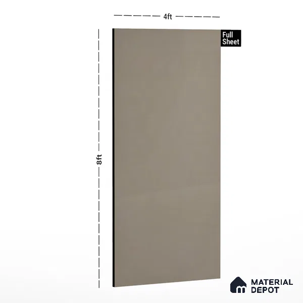 Grey Solid Colors Look AS 322 8 ft x 4 ft Matte Finish Decorative Laminate - 1 mm | Suitable for Living Room, Kitchen, Office