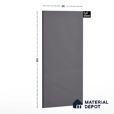 LM 01506 Pearl Grey 8 ft x 4 ft Suede Finish Decorative Laminate - 1 mm  | Suitable for Living Room, Kitchen, Office