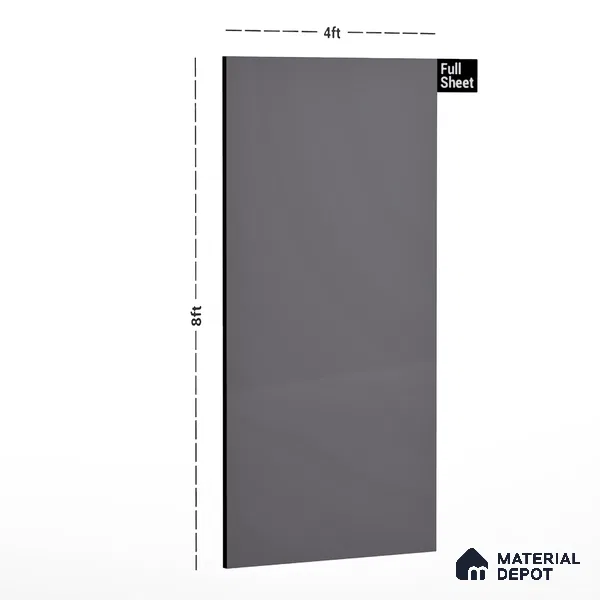 LM 01506 Pearl Grey 8 ft x 4 ft Suede Finish Decorative Laminate - 1 mm  | Suitable for Living Room, Kitchen, Office