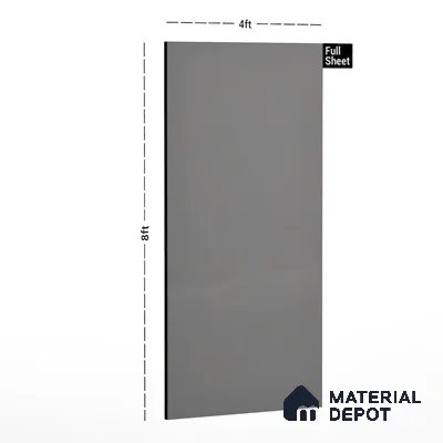 LM 01509 Mud Ash 8 ft x 4 ft Suede Finish Decorative Laminate - 1 mm  | Suitable for Living Room, Kitchen, Office