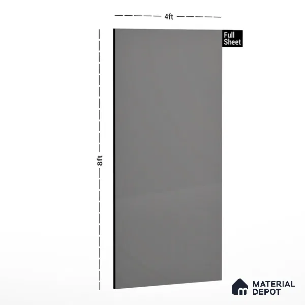 LM 01509 Mud Ash 8 ft x 4 ft Suede Finish Decorative Laminate - 1 mm  | Suitable for Living Room, Kitchen, Office