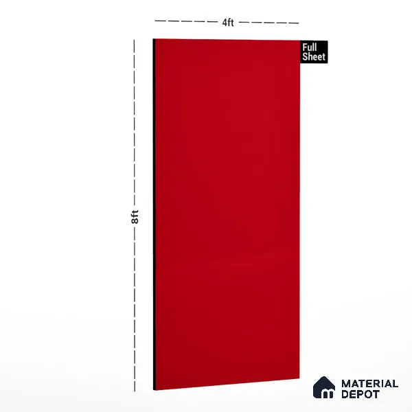 LM 01516 Tangerine 8 ft x 4 ft Suede Finish Decorative Laminate - 1 mm  | Suitable for Living Room, Kitchen, Office