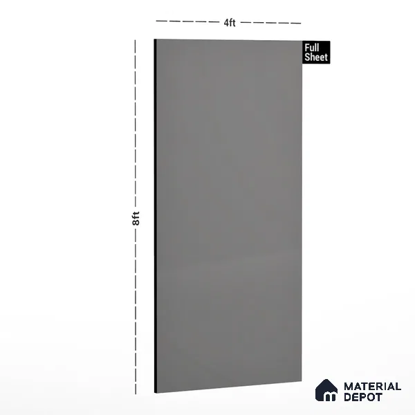 LM 01526 Mud Ash 8 ft x 4 ft High Gloss Finish Decorative Laminate - 1 mm  | Suitable for Living Room, Kitchen, Office