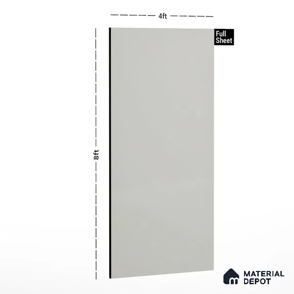 LM 01529 Mysore Ivory 8 ft x 4 ft High Gloss Finish Decorative Laminate - 1 mm  | Suitable for Living Room, Kitchen, Office