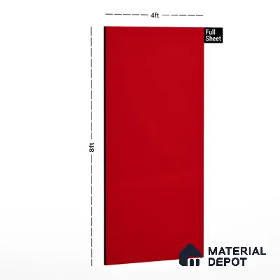 LM 01533 Tangerine 8 ft x 4 ft High Gloss Finish Decorative Laminate - 1 mm  | Suitable for Living Room, Kitchen, Office
