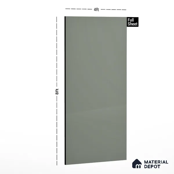 21439 SGL Abalobe Grey 8 ft x 4 ft High Gloss Finish Decorative Laminate - 0.8 mm | Suitable for Living Room, Kitchen, Office