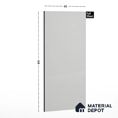 White Textured Solid Look LM 01890 8 ft x 4 ft Texture Finish Decorative Laminate - 1 mm | Suitable for TV Unit, Wardrobe, Kitchen Cabinets