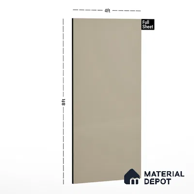 Warm Beige Solid Colors Look LM 01924 8 ft x 4 ft Matte Finish Decorative Laminate - 1 mm | Suitable for Living Room, Kitchen, Office