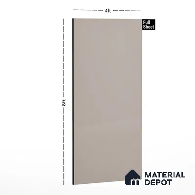 Beige Solid Colors Look LM 01928 8 ft x 4 ft Matte Finish Decorative Laminate - 1 mm | Suitable for Living Room, Kitchen, Office