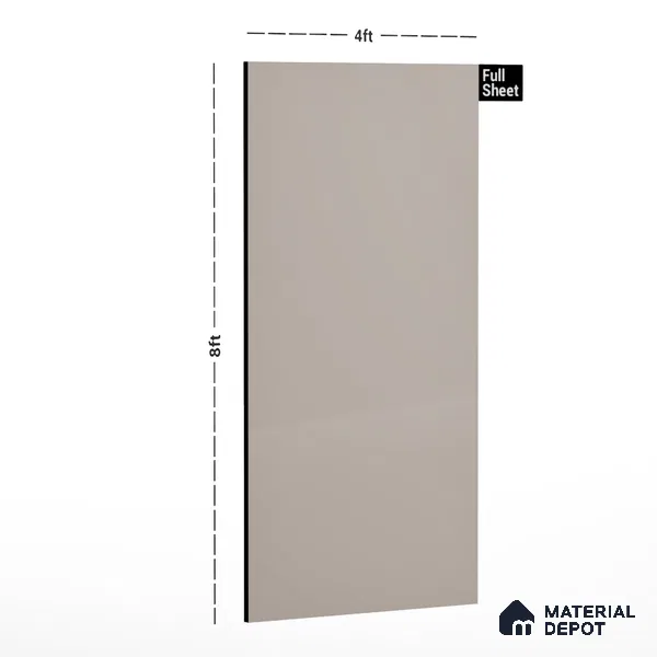 Beige Solid Colors Look LM 01928 8 ft x 4 ft Matte Finish Decorative Laminate - 1 mm | Suitable for Living Room, Kitchen, Office