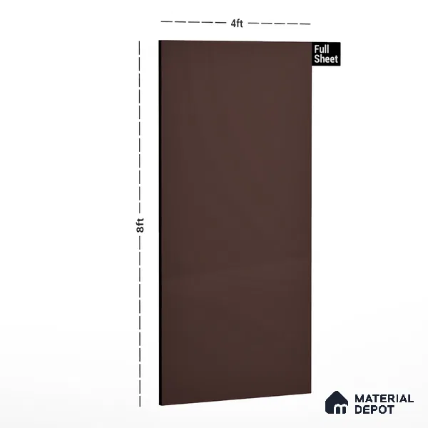 Coffee Shimmer Solid Colors Look LM 01931 8 ft x 4 ft Matte Finish Decorative Laminate - 1 mm | Suitable for Living Room, Kitchen, Office