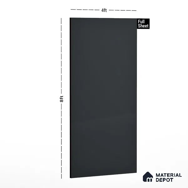 Grey Textured Solid Look LM 01941 8 ft x 4 ft Texture Finish Decorative Laminate - 1 mm | Suitable for TV Unit, Wardrobe, Kitchen Cabinets