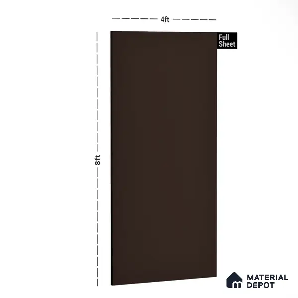 LM 02530 Coffee Brown 8 ft x 4 ft Texture Finish Decorative Laminate - 1 mm | Suitable for TV Unit, Wardrobe, Kitchen Cabinets