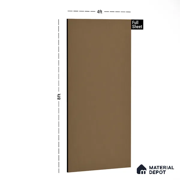 Textured Solid Look LM 02823 Beaver Brown 8 ft x 4 ft Stonem Finish Decorative Laminate - 1 mm | Suitable for TV Unit, Wardrobe, Kitchen Cabinets