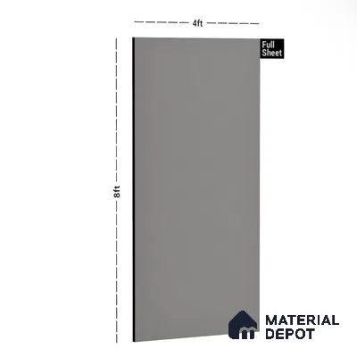 Textured Solid Look LM 02825 Light Grey 8 ft x 4 ft Stone Finish Decorative Laminate - 1 mm | Suitable for TV Unit, Wardrobe, Kitchen Cabinets