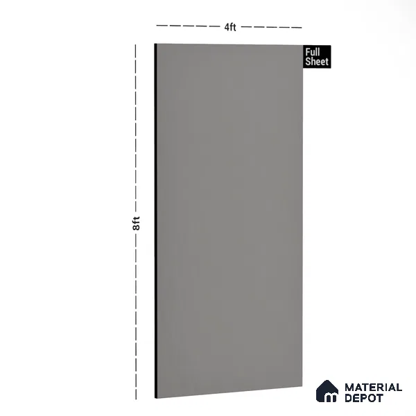 Textured Solid Look LM 02825 Light Grey 8 ft x 4 ft Stone Finish Decorative Laminate - 1 mm | Suitable for TV Unit, Wardrobe, Kitchen Cabinets