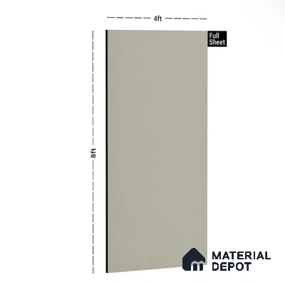 Ivory Solid Colors Look LM 03043 Metallic Ivory 8 ft x 4 ft Metallic Glossy Finish Decorative Laminate - 1 mm | Suitable for Living Room, Kitchen, Office