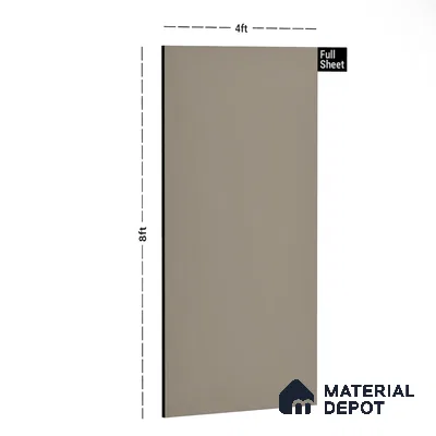44282 CMT RH Bran Krakato 8 ft x 4 ft Cement Finish Decorative Laminate - 1 mm | Matching Rehau Edgeband Code 533P | Suitable for TV Unit, Wardrobe, Kitchen Cabinets