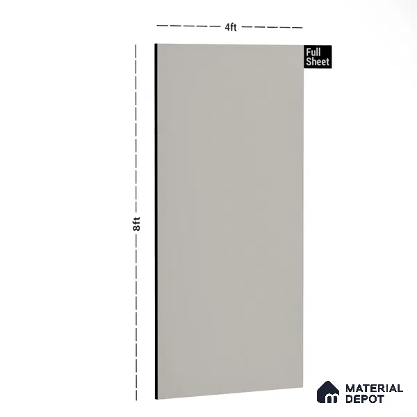 Light Cream Solid Colors Look LM 21764 8 ft x 4 ft High Gloss Finish Decorative Laminate - 1 mm | Suitable for Living Room, Kitchen, Office