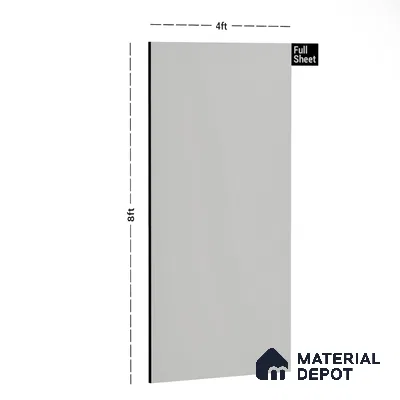 White Textured Solid Look LM 05199 8 ft x 4 ft Texture Finish Decorative Laminate - 0.8 mm | Suitable for TV Unit, Wardrobe, Kitchen Cabinets