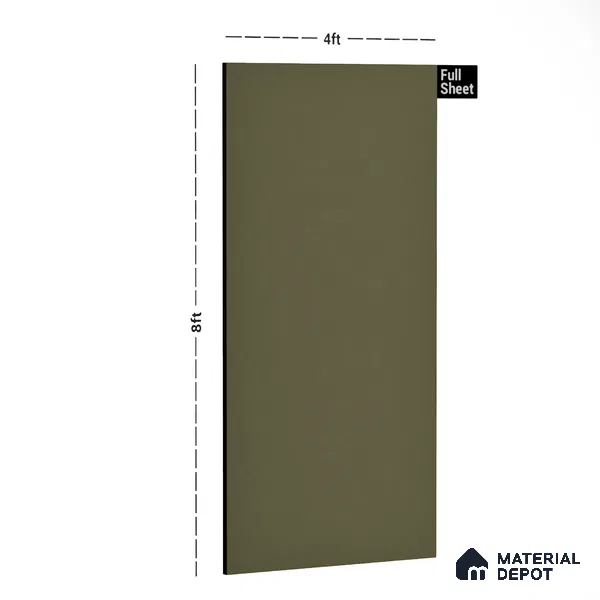 49946 HGL SH Steel Frost 8 ft x 4 ft Frosted Glass & Metallic Shine Finish Decorative Laminate - 1 mm | Matching Rehau Edgeband Code 383P | Suitable for Living Room, Kitchen, Office