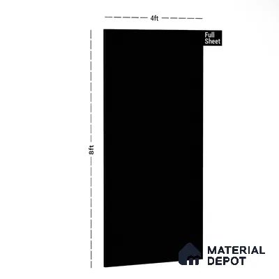 49948 HGL SH Midnight Frost 8 ft x 4 ft Frosted Glass & Metallic Shine Finish Decorative Laminate - 1 mm | Matching Rehau Edgeband Code 521P | Suitable for Living Room, Kitchen, Office